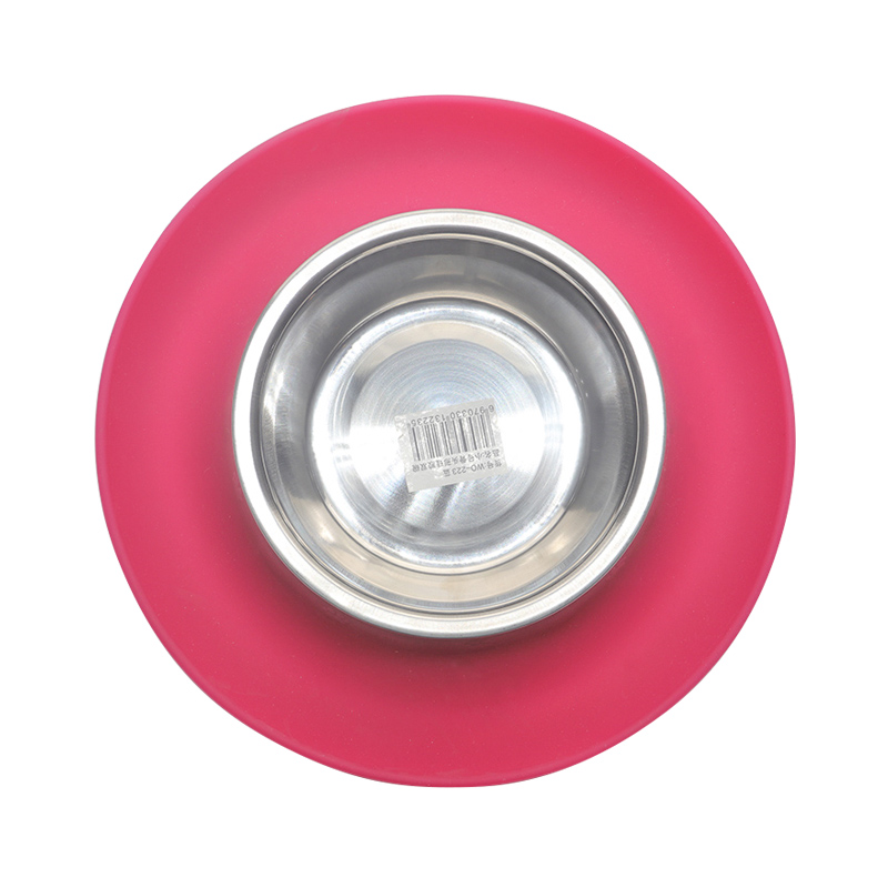 環(huán)保硅膠碗紅綠兩色，可供中小型寵物使用